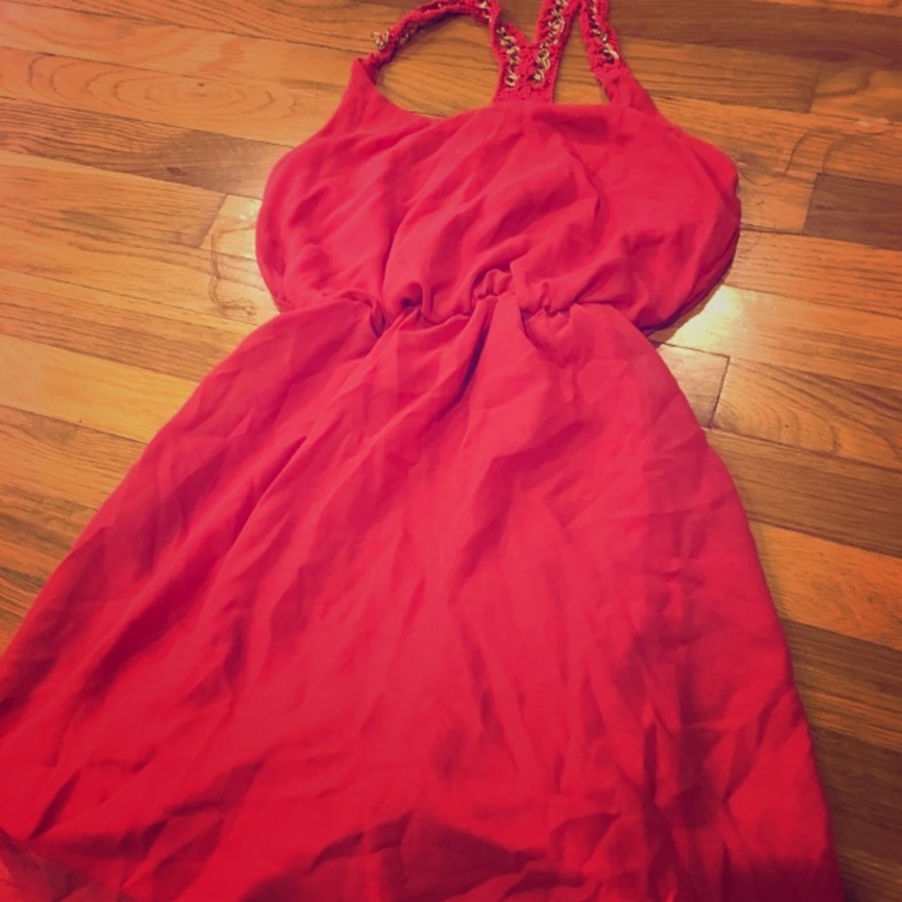Coral longer length dress 🧜🏻‍♀️